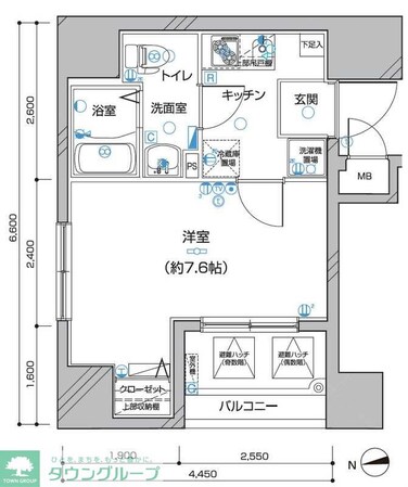 ディアレイシャス王子神谷の物件間取画像